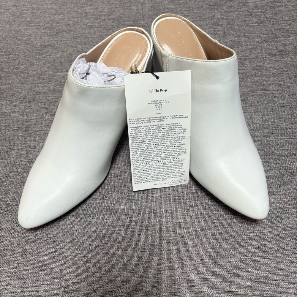 The Drop Women's Jordan Pointed Toe Block-Heeled Mule, Size 6.5
